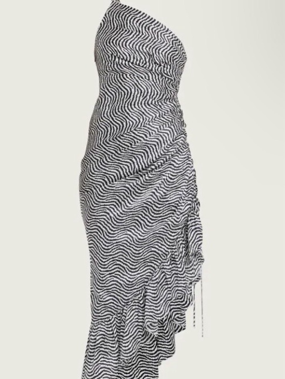 CINQ SEPT SILK ZEBRA GOWN